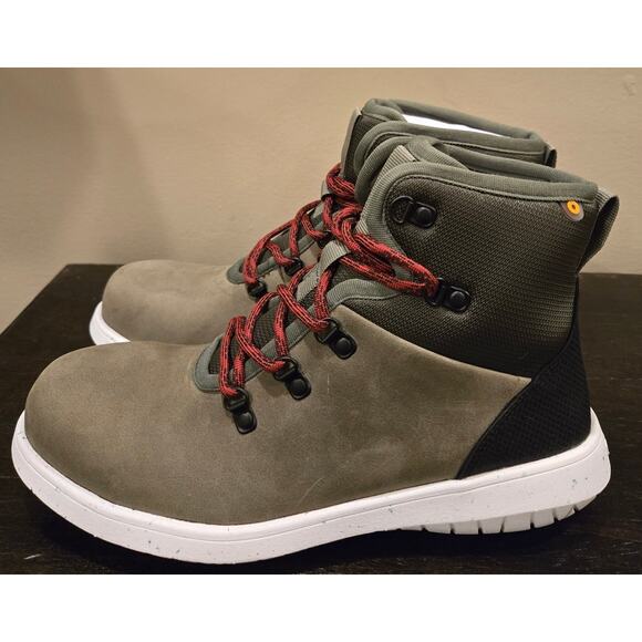 BOGS Juniper Hiker Waterproof Snow Boot Olive Green Speckled Tread 8.5 NIB - Picture 3 of 13